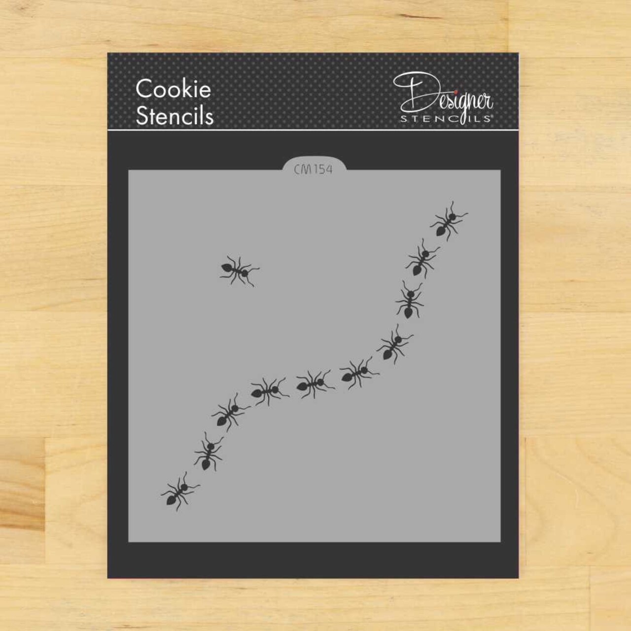Trailing Ants Cookie & Craft Stencil | CM154 by Designer Stencils | Baking Stencils for Royal Icing, Airbrush, Dusting Powder |